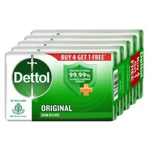 Germ Protection Bathing Soap Bar 125g Pack of 5 Original Scent for Adults